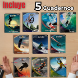 Pack 5 Cuadernos Universitario SportX Action Ross 7mm 100 hojas Diseños Surtidos