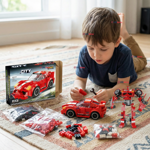 Auto Transformers Coche De Carreras Armable 203 Piezas Juguete Niño Modelos Y Colores Surtidos