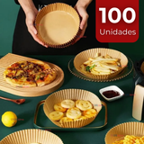Kit De 100 Unidades Forros Desechables Antiadherentes Papel Para Freidora De Aire