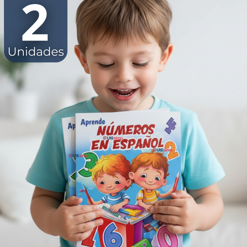 Pack 2 Libros De Aprendizaje Números En Español Educativo Diseños Surtidos