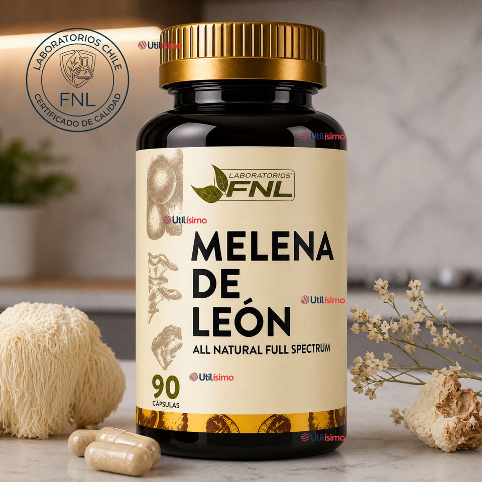 Melena De León FNL 90 Cápsulas Sabor Natural