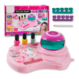 Kit De Manicura Con Lámpara  de Secado Juguete Niña