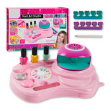 Kit De Manicura Con Lámpara  de Secado Juguete Niña