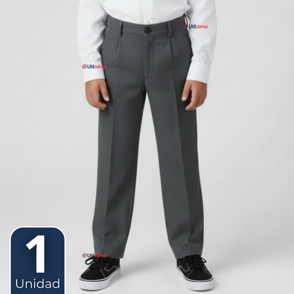 Pantalón Escolar Colegio Clásico Niño Gris