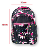 Mochila Con Lonchera Y Estuche 45CM Diseño Estampado Niña