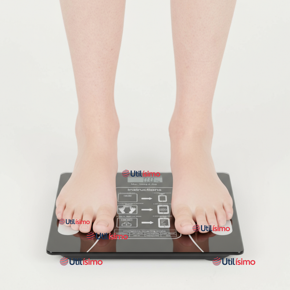 Balanza Pesa Digital Inteligente App Bluetooth Báscula Recargable