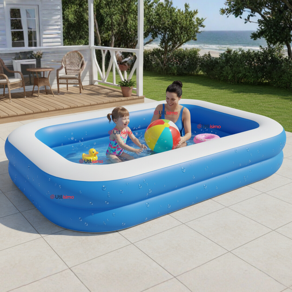 Piscina Inflable Rectangular 2mx1.2mx40cm Color Azul