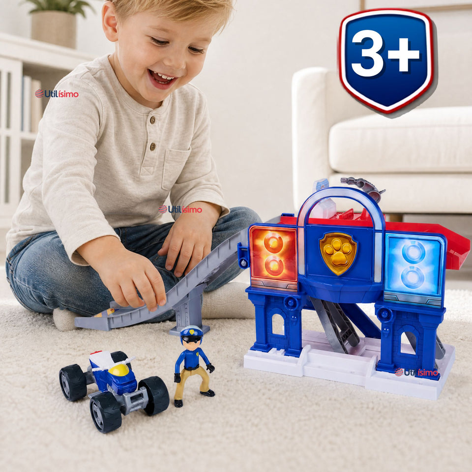 Pista de Juego Paw Patrol Estacion de Rescate con Vehículo y Figura