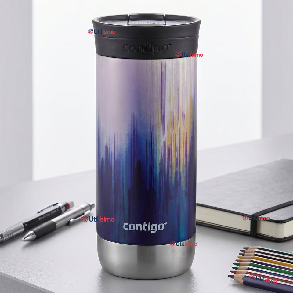 Vaso Mug Huron Couture Merlot Airbrush Térmico 473 Ml Contigo