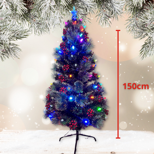 ARBOL DE NAVIDAD CON DECORACION Y LUCES LED 150CM