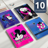 Pack 10 Cuadernos Universitarios Mickey Mouse Proarte 7mm 100 Hojas Diseños Surtidos
