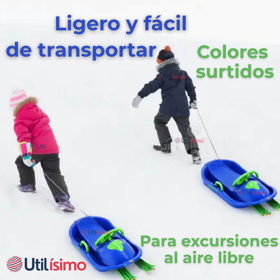 Trineo Para Niños 1 unidad Con Frenos de Volante Tabla Multifuncional Surtido