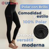 Calza Leggings Con Brillo Polar Tiro Alto Mujer