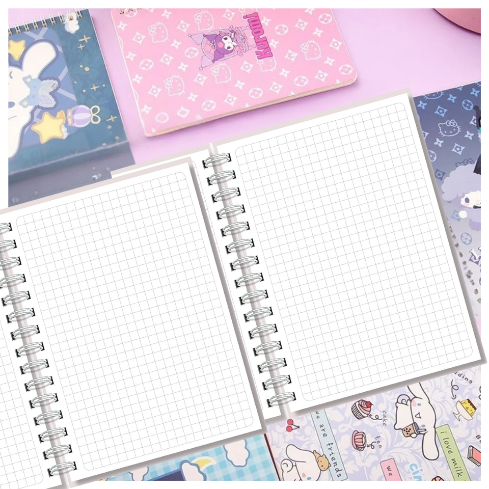 Cuadernos Universitarios Kuromi Marca Pro Arte Diseños Surtidos 100 Hojas (1 Unidad)