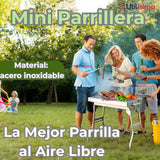 Mini Parrillera Portátil Acero Inoxidable Plegable A Carbón