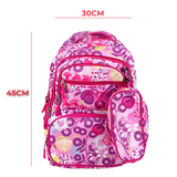 Mochila Con Lonchera Y Estuche 45CM Diseños Variados Niña
