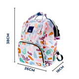 Mochila Maternal Oxford Bolso Pañalera Infantil Diseño Estampado Térmica e Impermeable