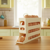 Organizador Dispensador De Huevos Para 30 Huevos Huevera 4 Niveles