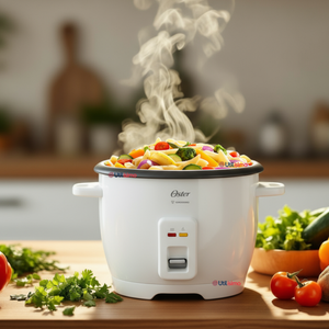 Arrocera Oster de 7 Tazas, con DiamondForce, CKSTRCB7DFWHT