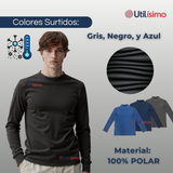 Pack 3 Camiseta Polar Cuello Alto Beatle Hombre Primera Capa Polera Surtido