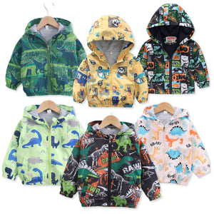 Cortaviento Impermeable Chaqueta Estampado Niño Y Bebé Jump Kids Surtidos
