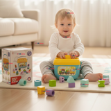 Cubo Bloques De Construcción 16 Figuras Educativo Didáctico Juguete Bebé Niño Niña