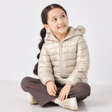 Parka Bebé Niña Beige Térmica Acolchada Con Orejitas Sweet Winter