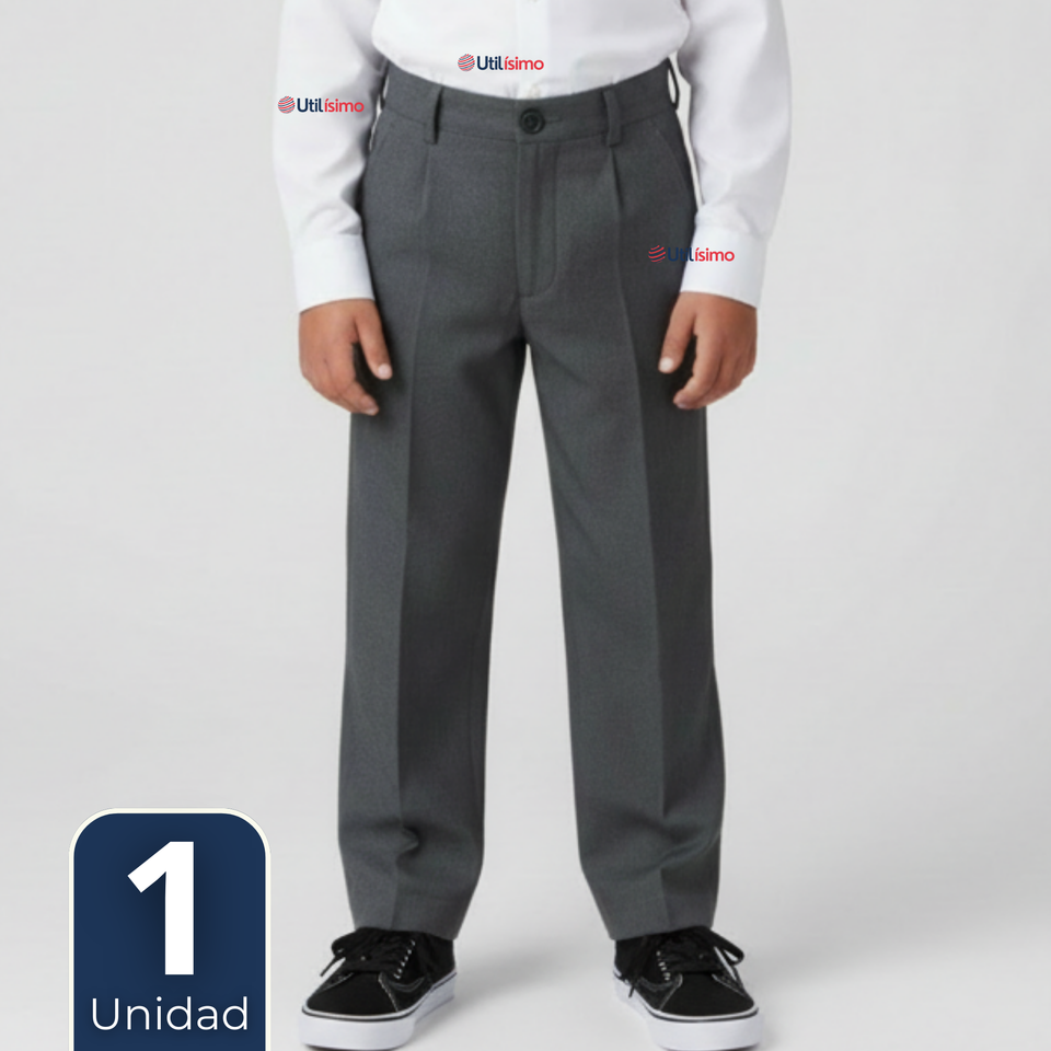 Pantalón Escolar Colegio Clásico Niño Gris