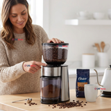 Oster® Molinillo de Café, Accesorio, Con 18 Ajustes De Grosor, Incluye Accesorios, BVSTBMH23