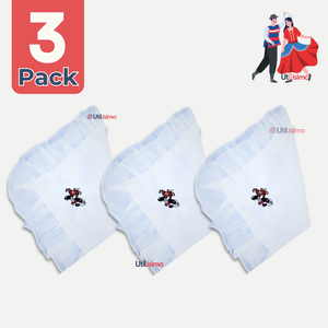 Pack 3 Pañuelos Baile Cueca 36 CM Con Bordes Bordado Pareja Fiestas Patrias