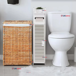 Mueble Estante Esquinero Organizador De Baño Blanco