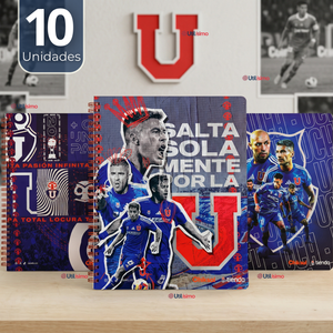 Pack 10 Cuadernos Originales Universitario U De Chile 100 Hojas Universidad De Chile