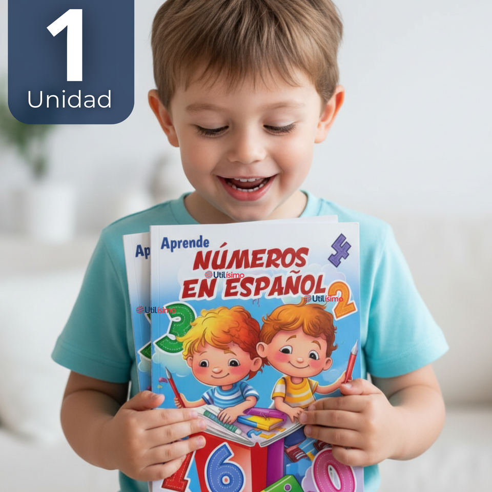 Libro De Aprendizaje Números En Español Educativo Diseños Surtidos