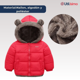 Parka Con Capucha Mangas Larga Niña Red
