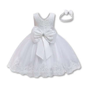 Vestido de Fiesta Tutu de Niña con Lazo y Cintillo 6 Meses a 4 años Jump Kids