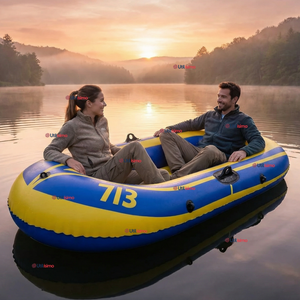 Bote Inflable Kayak + Remos + Bombín + Parches Capacidad 160kg 183x93cm