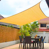 Malla Sombreadora Toldo Vela Rectangular 5x5m Hdpe Beige Protección UV