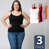 Pack 3 Camisetas Poleras Pabilo Básica Lisa Transpirable Mujer Colores Surtidos