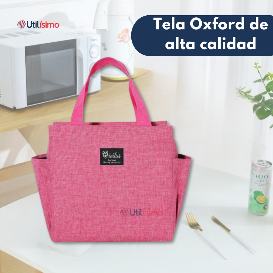Lonchera Térmica Portátil Tela Oxford De Gran Capacidad con Aislamiento