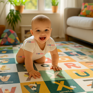 Alfombra Antigolpe Tapete Plegable Reversible para Bebés 200cm Surtido