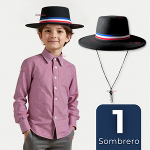 Sombrero Huaso Ajustable Elegante Fiestas Patrias