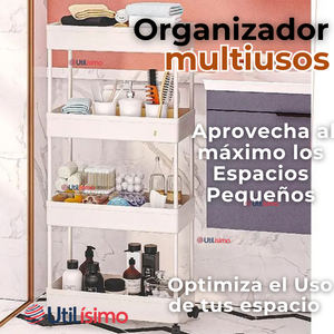 Estante Organizador 4 Niveles Con Ruedas Multifuncional