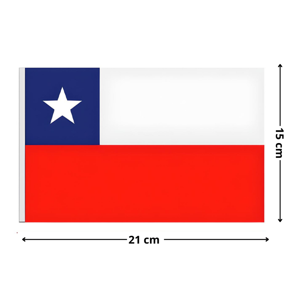 Pack 3 Guirnaldas Decorativas Banderines  Bandera de Chile fechas Patrias