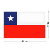 Pack 3 Guirnaldas Decorativas Banderines  Bandera de Chile fechas Patrias