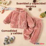 Conjunto Frizado Polar 2 Piezas Niña Rosado