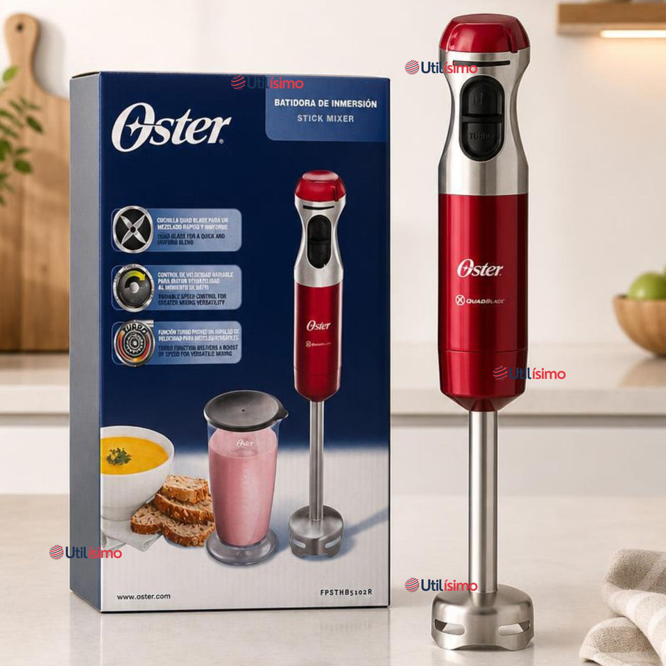 Batidora de inmersión Oster® con cuchilla Quad FPSTHB5102R