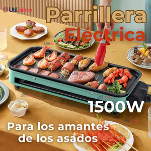 Asador Parrillera Eléctrico Doble Nivel 1500w Churrasquera Portátil