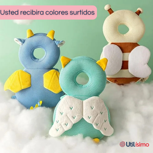 Mochila Protectora Cabeza Bebé Niña Antigolpes Almohadilla Ajustable Surtido