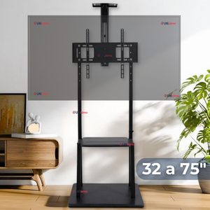 Soporte TV Grande Móvil Con Ruedas 32 a 75 Pulgadas 32 35 40 43 50 55 60 65 75