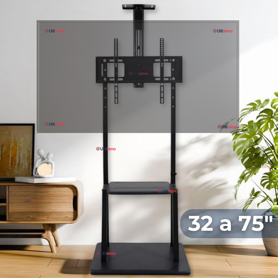 Soporte TV Grande Móvil Con Ruedas 32 a 75 Pulgadas 32 35 40 43 50 55 60 65 75